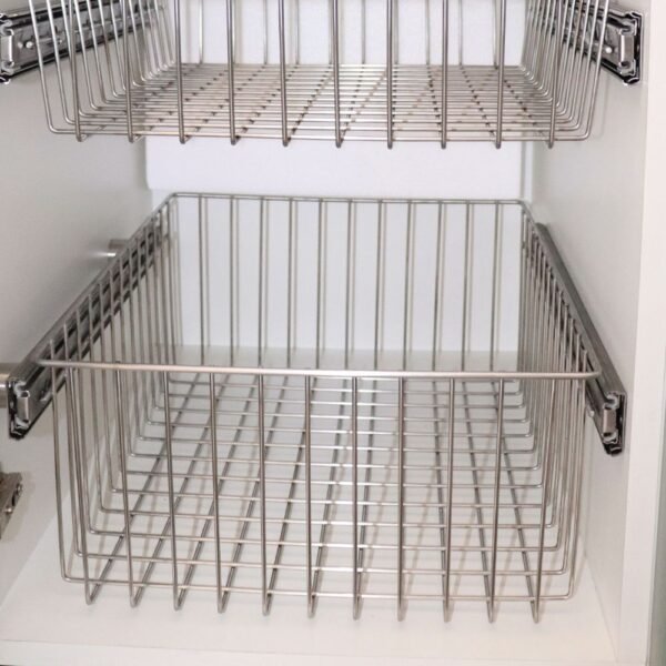 Cesto Verdulero-Frutero de Acero Inoxidable 40 cm